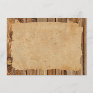 Parchment Wood Rustic Personalised Thank You