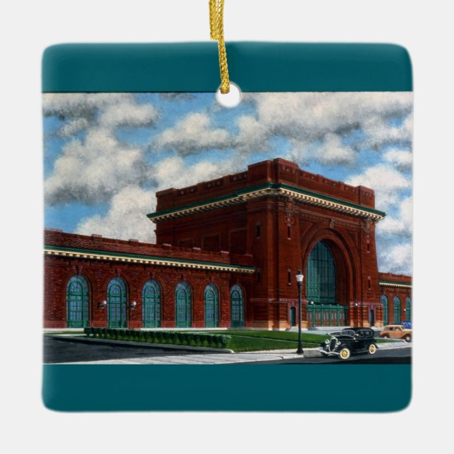 "Pardon Me Boy" by Tom Rock Ceramic Ornament (Front)