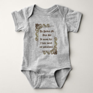 Pardon Me Dear Sir Baby Bodysuit