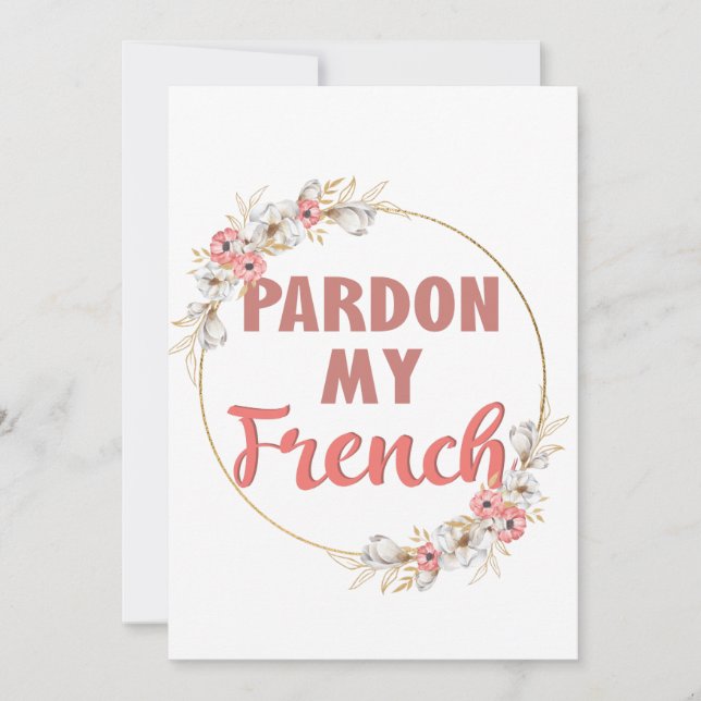 Pardon My French - Funny French (Front)