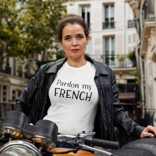 Pardon My French Funny Vacation in France Tri-Blend Shirt