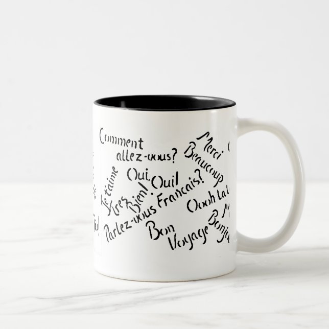 Pardon My French ~ Two-Tone Coffee Mug (Right)