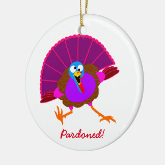 Pardoned Turkey X-mas Ornament