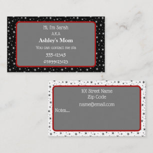 Parent Contact Business Card
