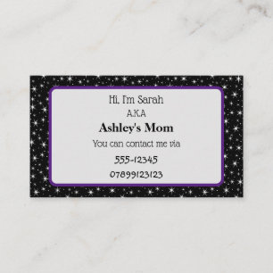 Parent Contact Business Card