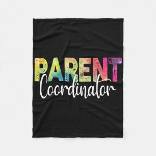 Parent Coordinator Tie Dye Back To School Apprecia Fleece Blanket