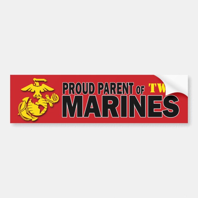 Parent of Multiple Marines Bumper Sticker (Front)