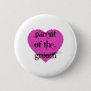 Parent of the Groom 6 Cm Round Badge
