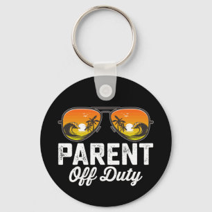 Parent Off Duty Sunglasses Last Day Of School Key Ring