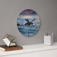 Parental Bliss: Mommy And Baby Orcas In The Ocean,