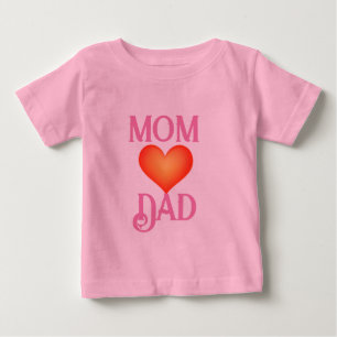 Parental Harmony: Mum Love Dad Tee Design"