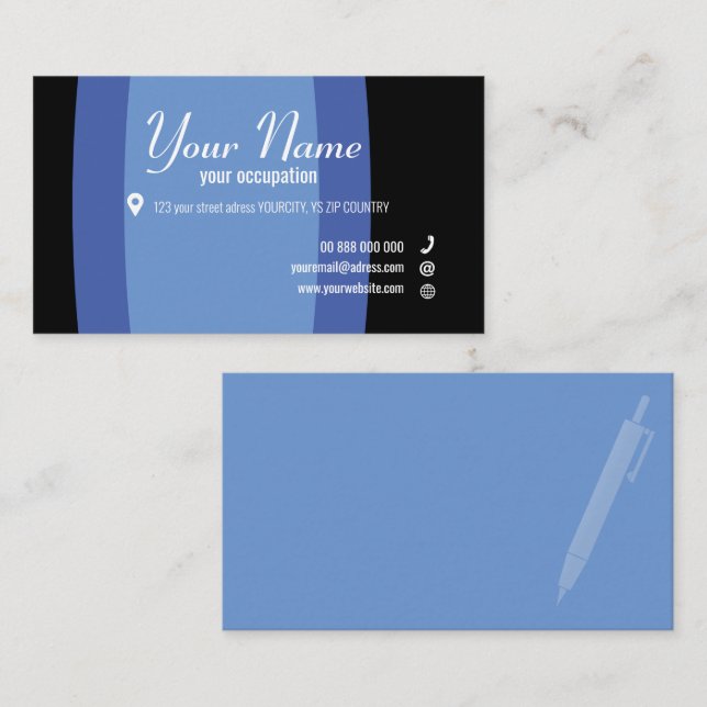 PARENTHESE Collection Standard, 3.5" x 2.0"  Business Card (Front/Back)