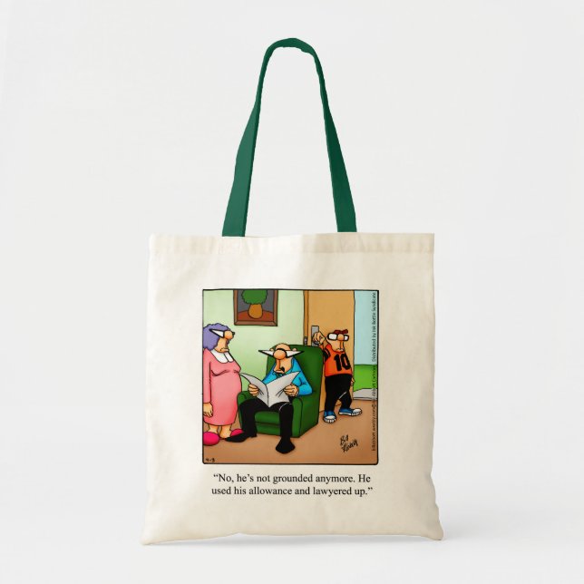 Parenthood Humour Tote Bag (Front)
