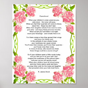 "Parenthood" Parental Guidance Poem Poster