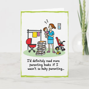 Parenting Cartoon Style Mothers Day Card
