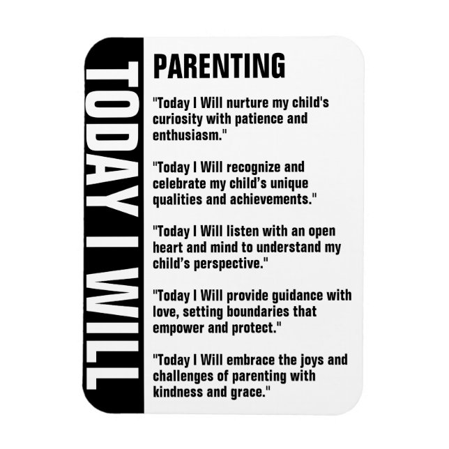 Parenting Goals Reminder Customise Magnet (Vertical)