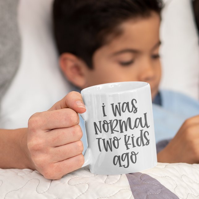 Parenting humour funny I Was Normal Two Kids Ago Coffee Mug (Creator Uploaded)