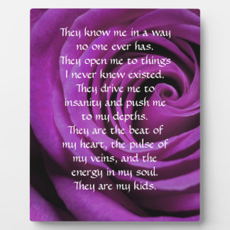 Parenting Plaque with Poem
