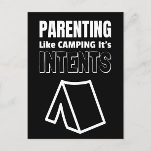 Parenting Sarcastic Gift for Mum or Dad Postcard