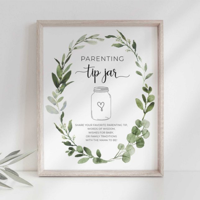 Parenting Tips for the Mama to Be Party Sign (Creator Uploaded)