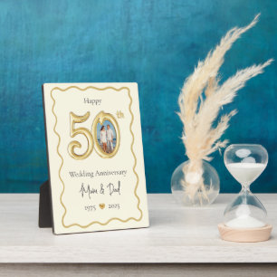 Parents 50th Wedding Anniversary Photo Plaque