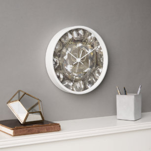 Parents 60th Anniversary Diamond Wedding 2023 Clock