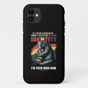 Parents Accepting Im Your Mum Now Bear Hug LGBTQ iPhone 11 Case