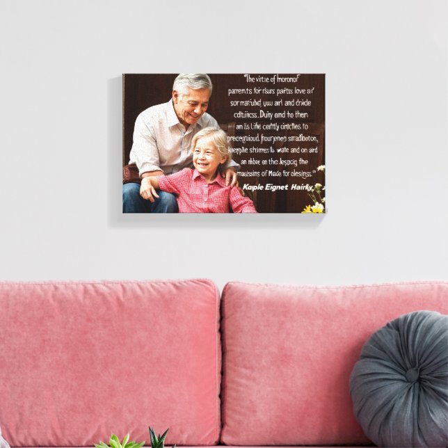 Parents Canvas Print (Insitu(LivingRoom))