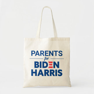 Parents for Biden Harris Custom Text Tote Bag