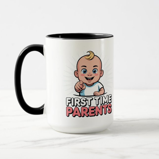 Parents for the first time mug (Left)