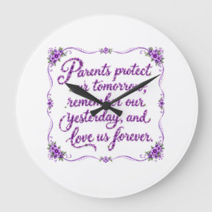 Parents gift large clock