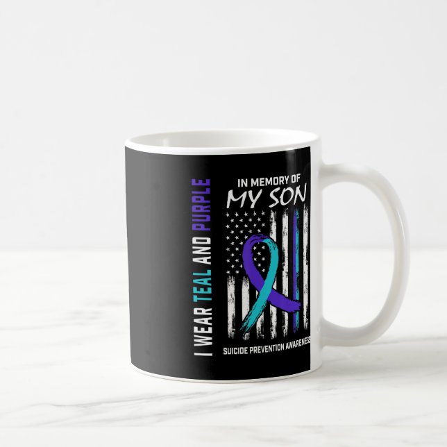 Parents In Memory Of Son Suicide Awareness Prevent Coffee Mug (Right)