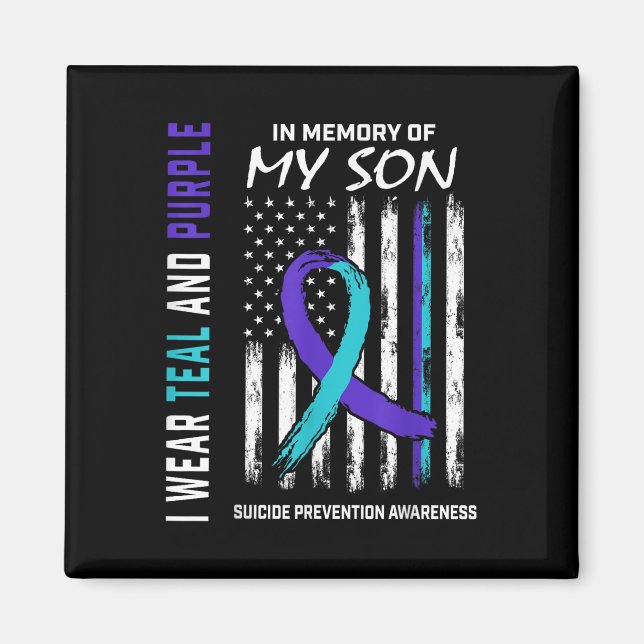 Parents In Memory Of Son Suicide Awareness Prevent Magnet (Front)