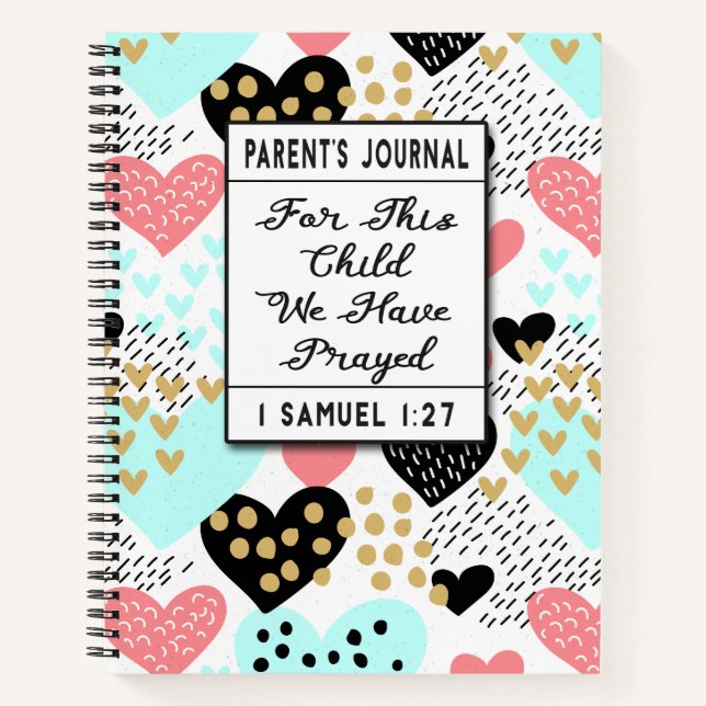 Parent's Journal For This Child We Have Prayed (Front)