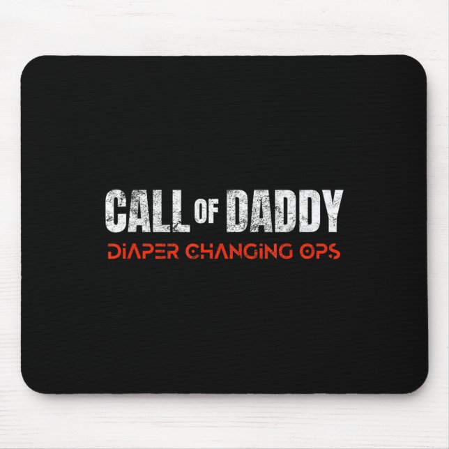 Parents lives Call of Daddy Diaper Changing Ops Mouse Mat (Front)