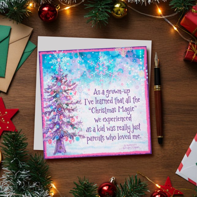 Parents Make Christmas Magical Inspirivity Holiday Card (Creator Uploaded)