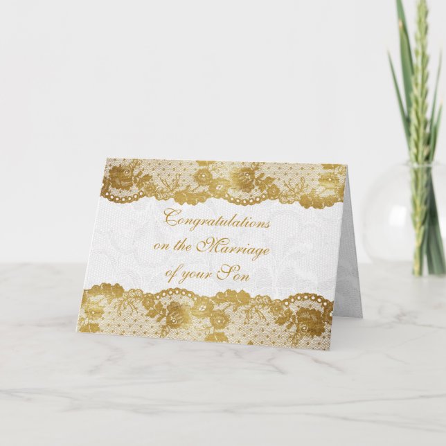 Parents of Bride Congratulations Greetings Card (Front)