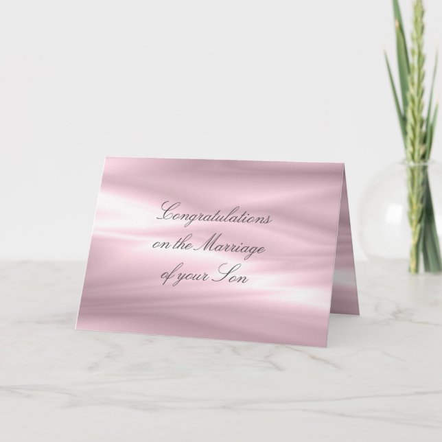 Parents of Bride Congratulations Greetings Card (Front)