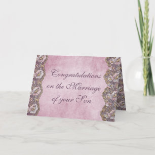 Parents of Bride Congratulations Greetings Card