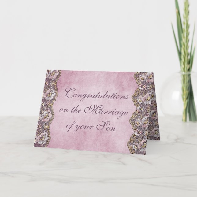 Parents of Bride Congratulations Greetings Card (Front)