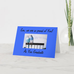 PARENTS PROUD SON AT GRADUATION CARD