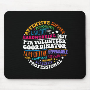 Parents Teacher Ociation Pta Volunteer Coordinator Mouse Mat