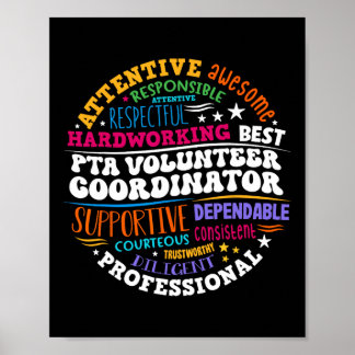 Parents Teacher Ociation Pta Volunteer Coordinator Poster