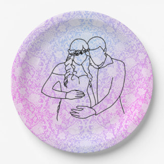 Parents-to-be Baby Shower Paper Plate