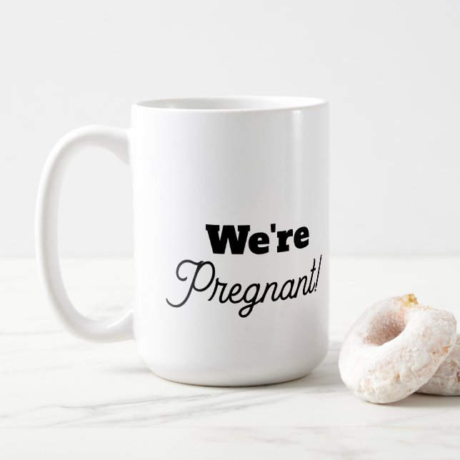 Parents-to-be Faux Lace Coffee Mug (With Donut)