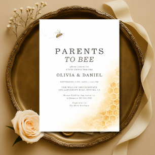 Parents to Bee Couples Baby Shower Invitation