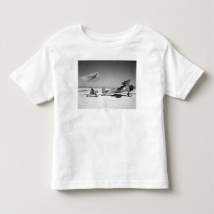 Paresev 1-A on Lakebed with Tow Plane Toddler T-Shirt