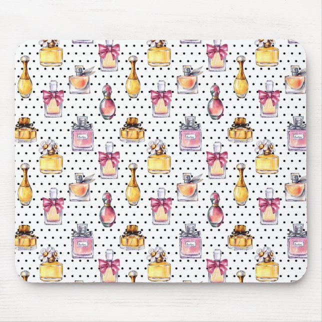 Parfum Bottle Pattern Mouse Mat (Front)