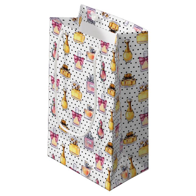 Parfum Bottle Pattern Small Gift Bag (Front Angled)