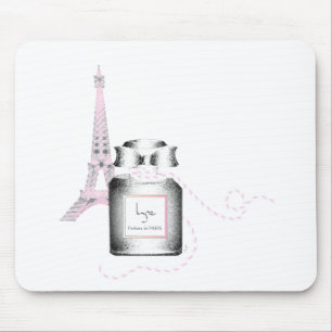 Parfum Bottle with Eiffel Tower and Rope Mouse Mat